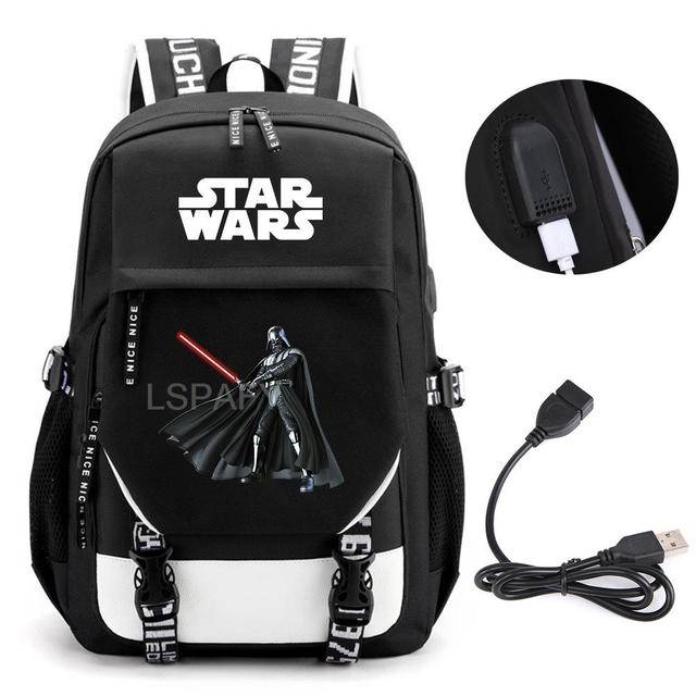 Školní batoh s USB portem a motivem Star Wars - 15