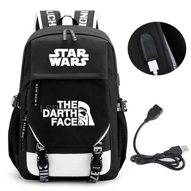 Školní batoh s USB portem a motivem Star Wars - 16
