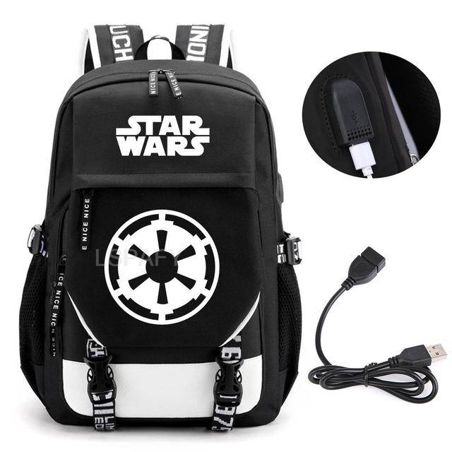 Školní batoh s USB portem a motivem Star Wars - 18