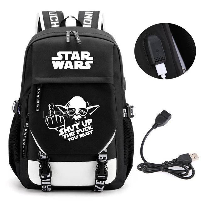 Školní batoh s USB portem a motivem Star Wars - 20