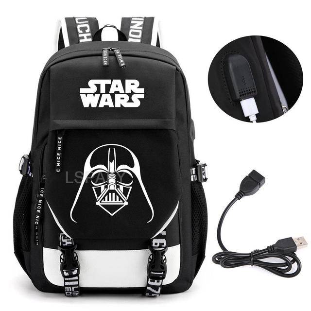 Školní batoh s USB portem a motivem Star Wars - 22