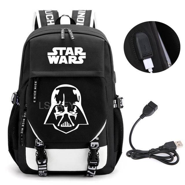 Školní batoh s USB portem a motivem Star Wars - 24