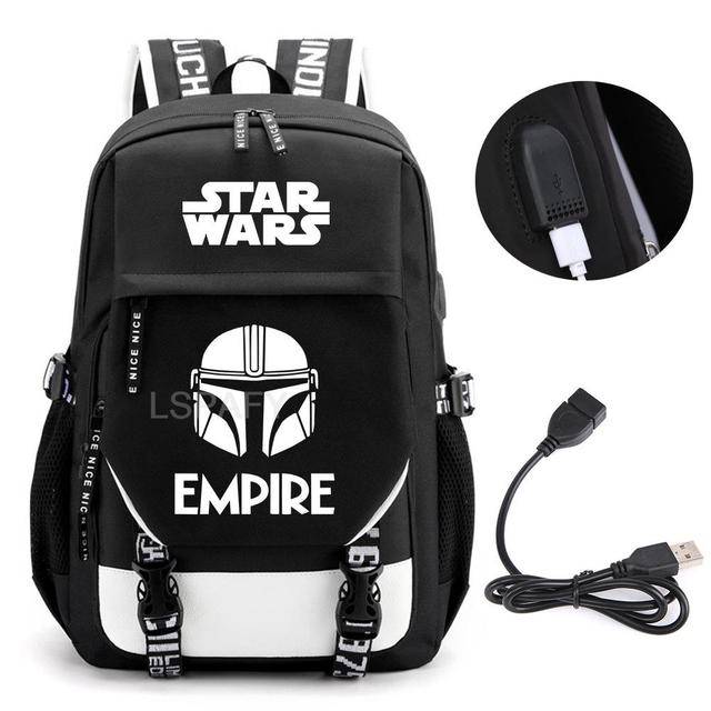 Školní batoh s USB portem a motivem Star Wars - 25