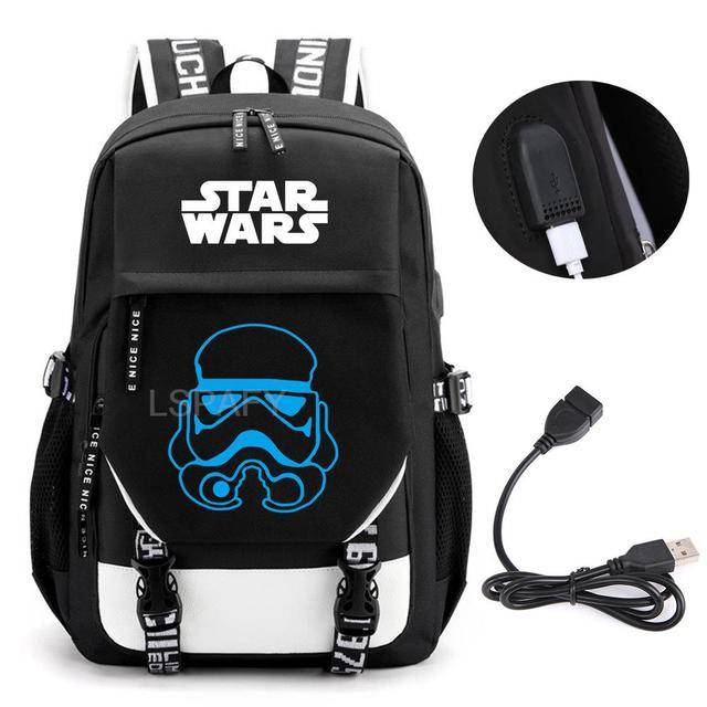 Školní batoh s USB portem a motivem Star Wars - 26