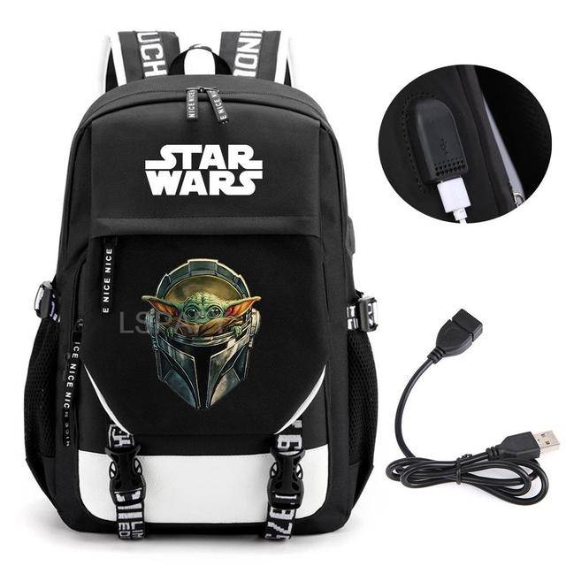 Školní batoh s USB portem a motivem Star Wars - 06