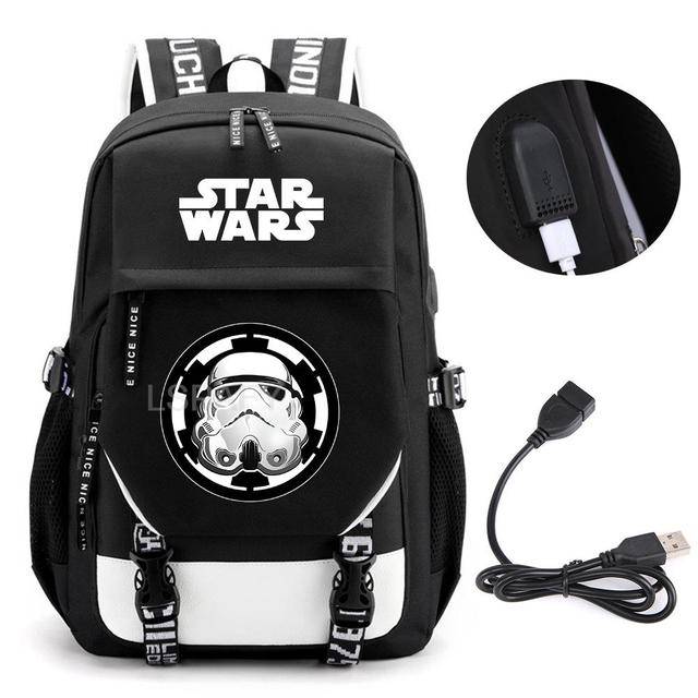 Školní batoh s USB portem a motivem Star Wars - 10