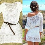 Letní  bílé krajkové šaty