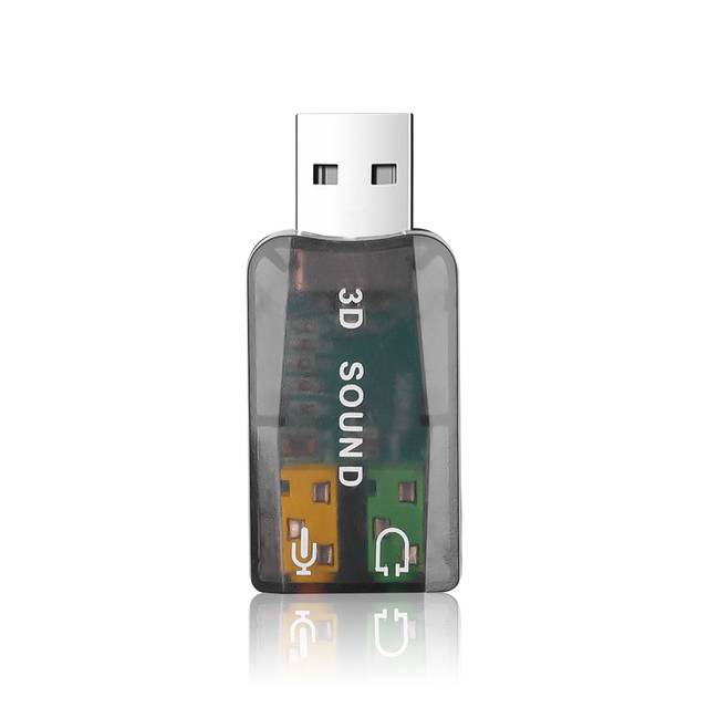 Externí zvuková karta - Virtual 5.1-Surround USB 2.0 - černá