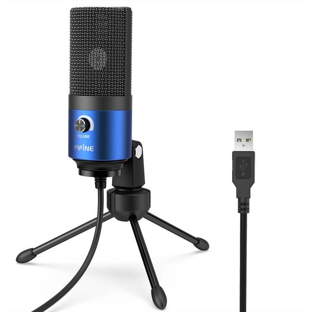 Profesionální nahrávací USB mikrofon - Modrá