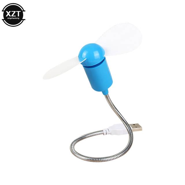 Tichý USB mini ventilátor - modrý