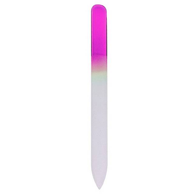 Skleněný pilník | pilník na nehty, náhodná barva - Růžový