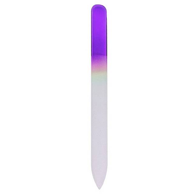 Skleněný pilník | pilník na nehty, náhodná barva - Fialový