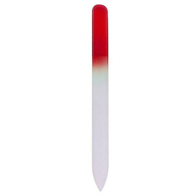 Skleněný pilník | pilník na nehty, náhodná barva - Červený