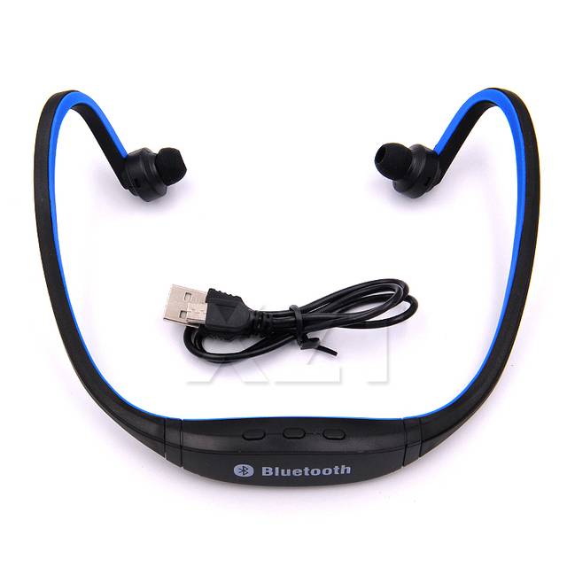 Bezdrátová sportovní sluchátka - Modrá