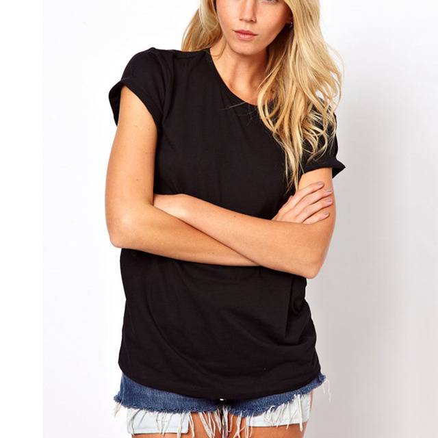 Dámské tričko | tričko s průstřihy - Černé, XL