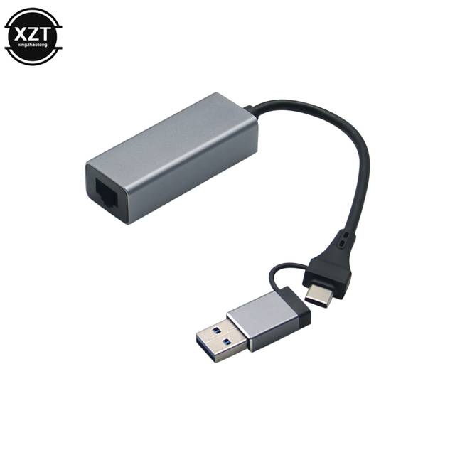 USB C Ethernet adaptér s 3 porty - Varianta D