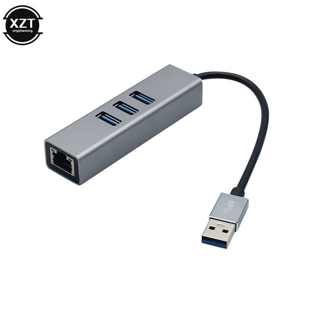 USB C Ethernet adaptér s 3 porty - Varianta A
