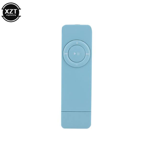Mini MP3 přehrávač do kapsy - Modrá
