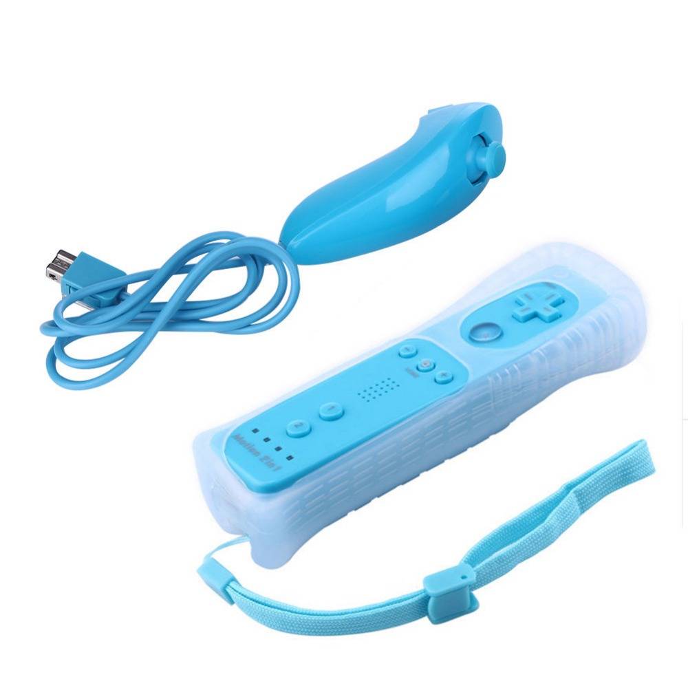 Wii ovladač + Wii nunchack - Modrá