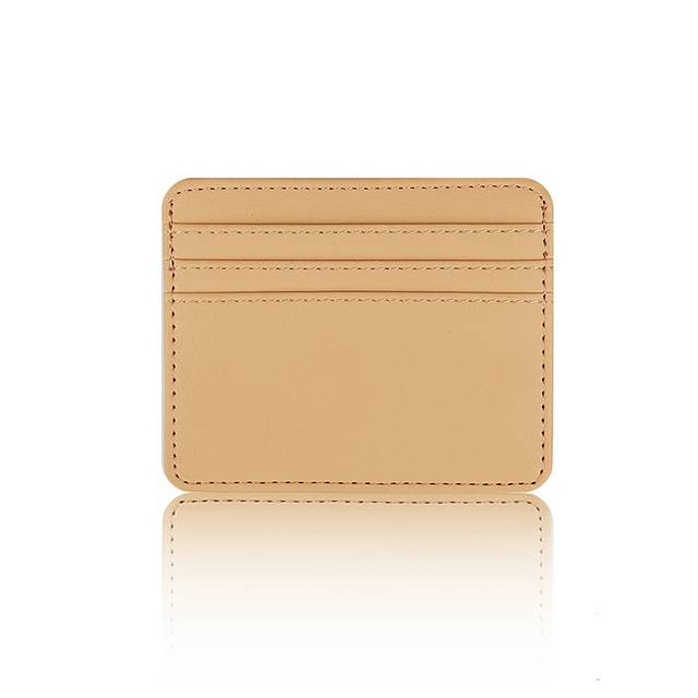 Velmi minimalistická peněženka z umělé kůže - Khaki