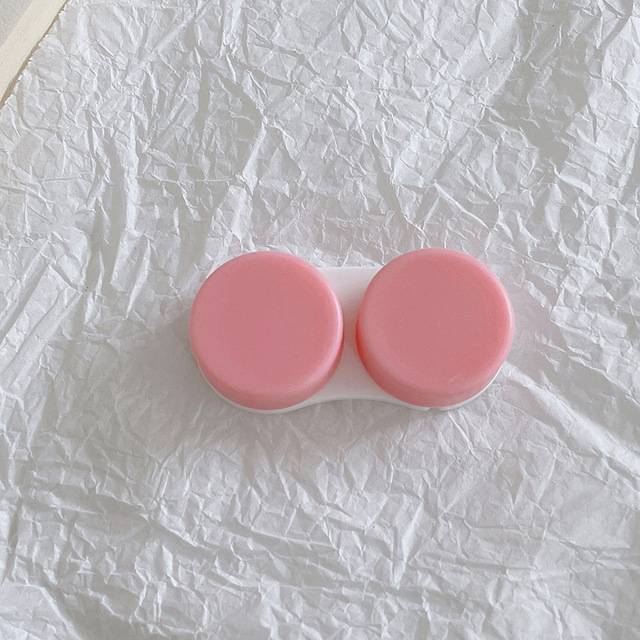 Cestovní box pro kontaktní čočky - růžový