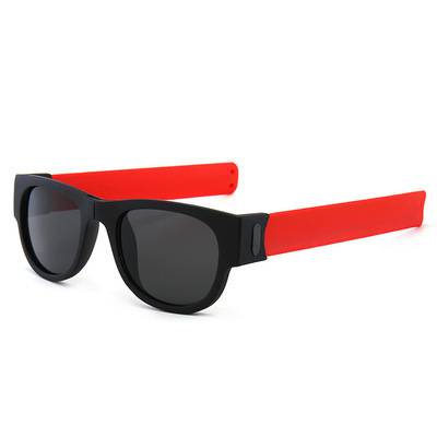 Skládací brýle | sluneční brýle na kolo - červeně polarizované, Plast