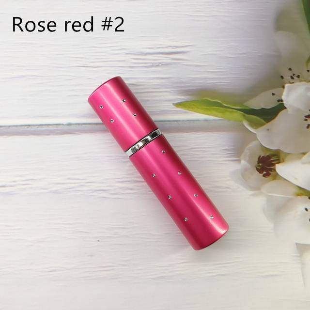 Flakon na parfém | plnitelný rozprašovač parfému - Růžově červená 2