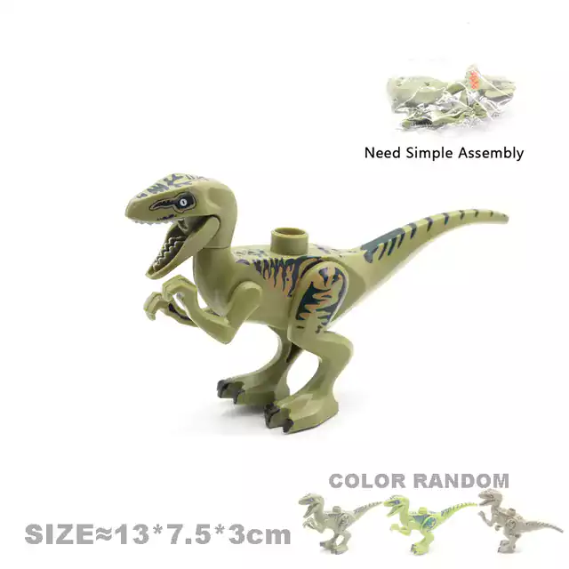 Kreativní dinosauří figurky ke stavebnici | Styl Lego - Velociraptor