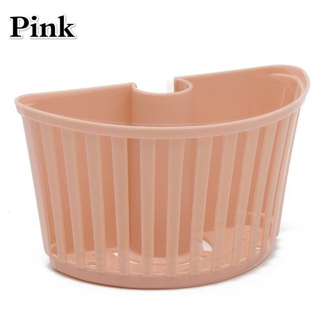 Košík do koupelny | držák na houbičku - Růžový