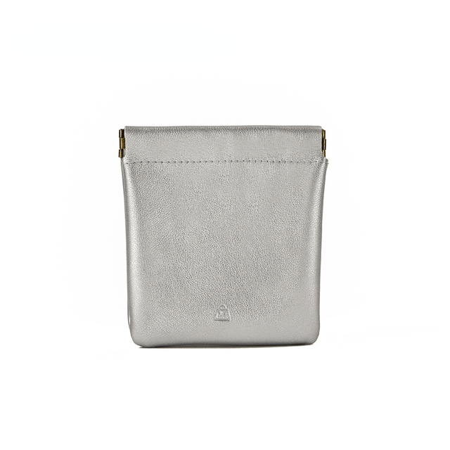 Elegantní peněženka z umělé kůže - Stříbrný