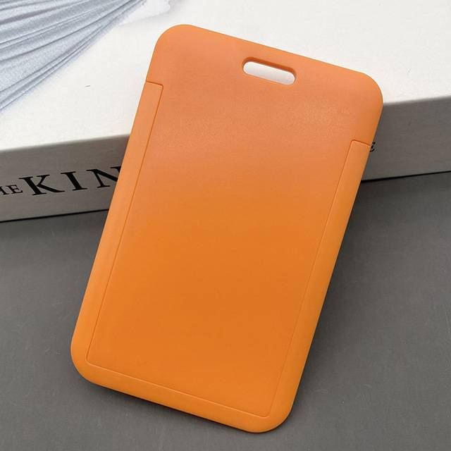 Plastové pouzdro na kreditní karty - oranžový