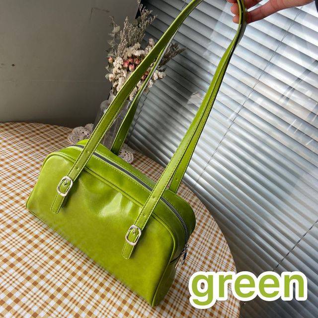 Módní dámská kabelka z PU kůže - Zelená