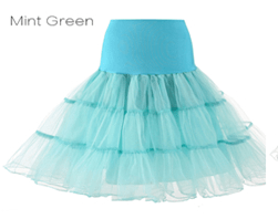 Spodnička | tylová spodnička, k tutu sukni - Mátově zelená, L