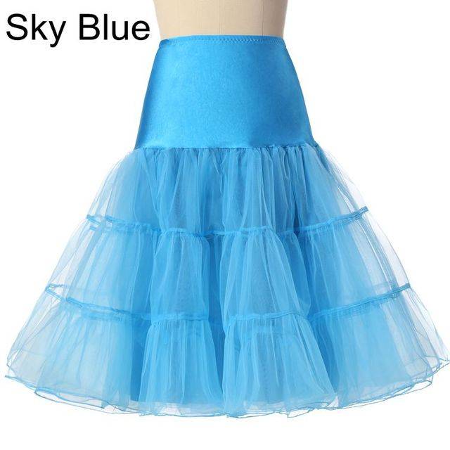 Spodnička | tylová spodnička, k tutu sukni - Modrá obloha, L