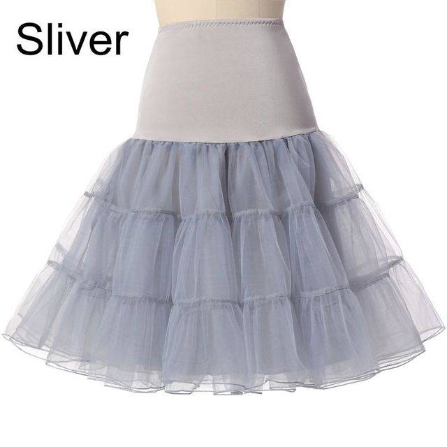 Spodnička | tylová spodnička, k tutu sukni - Stříbrný, XL