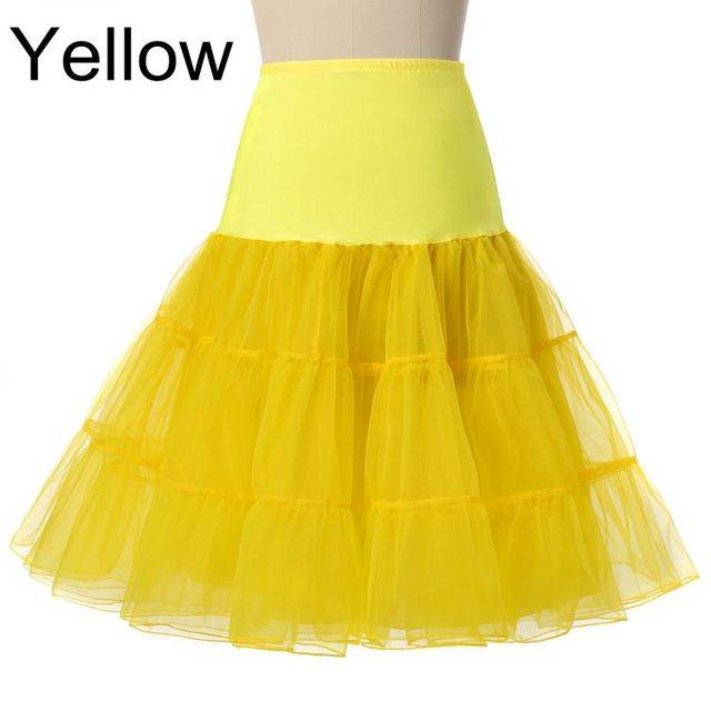 Spodnička | tylová spodnička, k tutu sukni - Žlutá, L