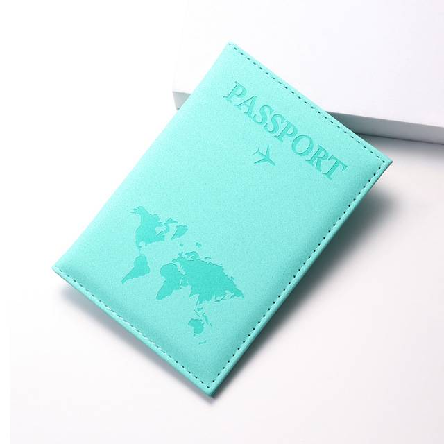 Hezký obal na cestovní pas - světle modrá