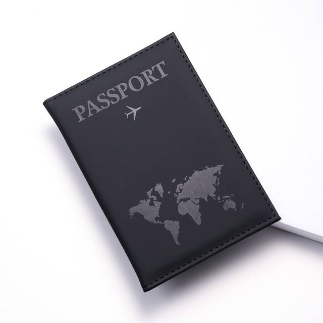 Hezký obal na cestovní pas - Černá