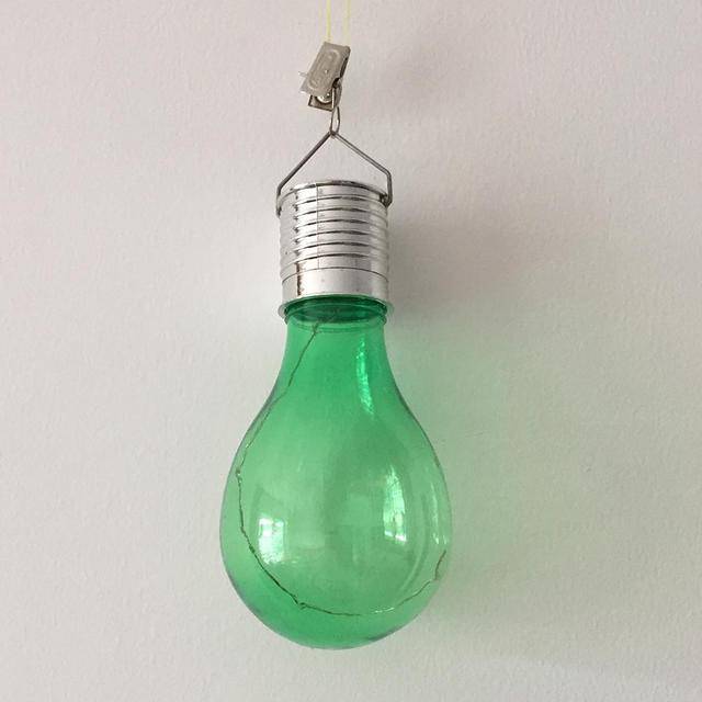 Venkovní osvětlení | solární lampa, styl žárovka - Zelená