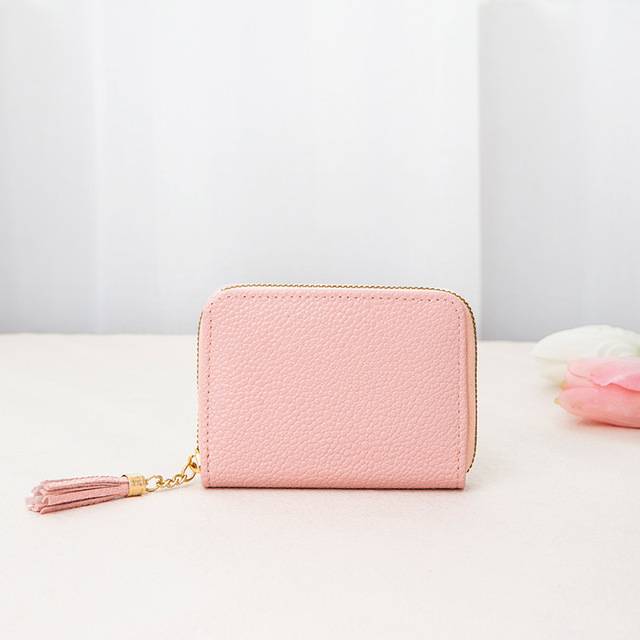Stylová dámská mini peněženka - růžový
