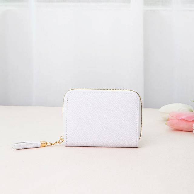 Stylová dámská mini peněženka - Bílý