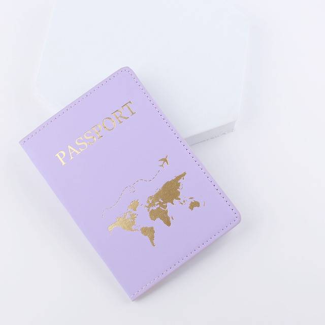 Luxusní pouzdro na cestovní pas - Světle fialová