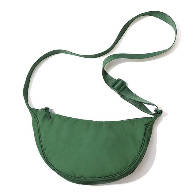 Nylonová dámská kabelka přes rameno - Nová zelená
