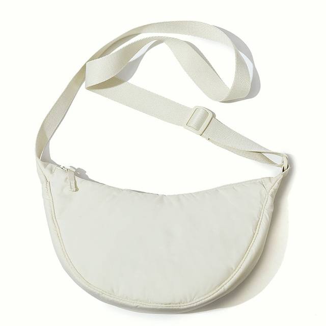 Nylonová dámská kabelka přes rameno - nová krémově bílá