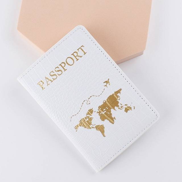 Stylové pouzdro na cestovní pas - Bílý