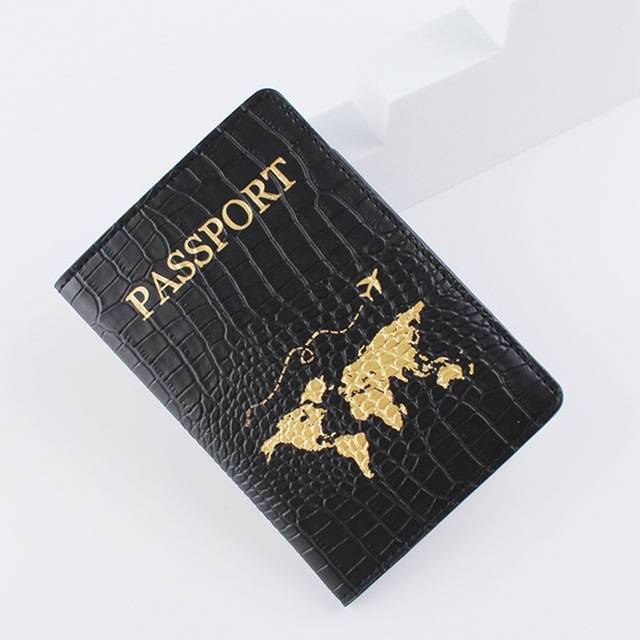 Stylové pouzdro na cestovní pas - Černá