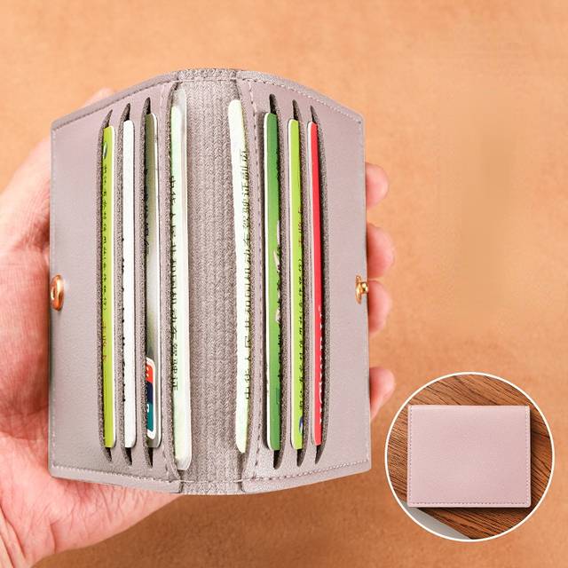 Pánská mini peněženka z umělé kůže - Světle fialová