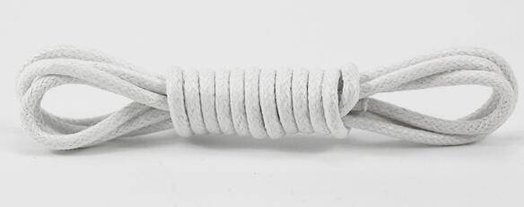 Kvalitní kulaté tkaničky - Bílý, 140 cm