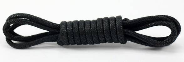 Kvalitní kulaté tkaničky - Černá, 80 cm
