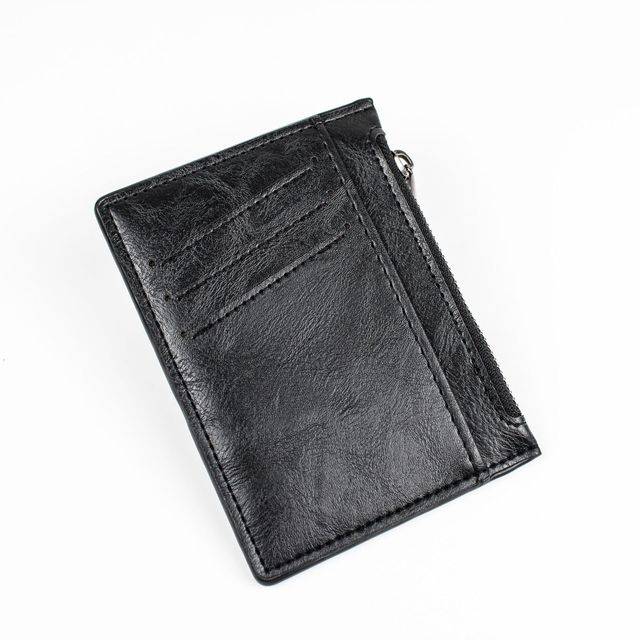 Elegantní minimalistická peněženka z umělé kůže - Černá